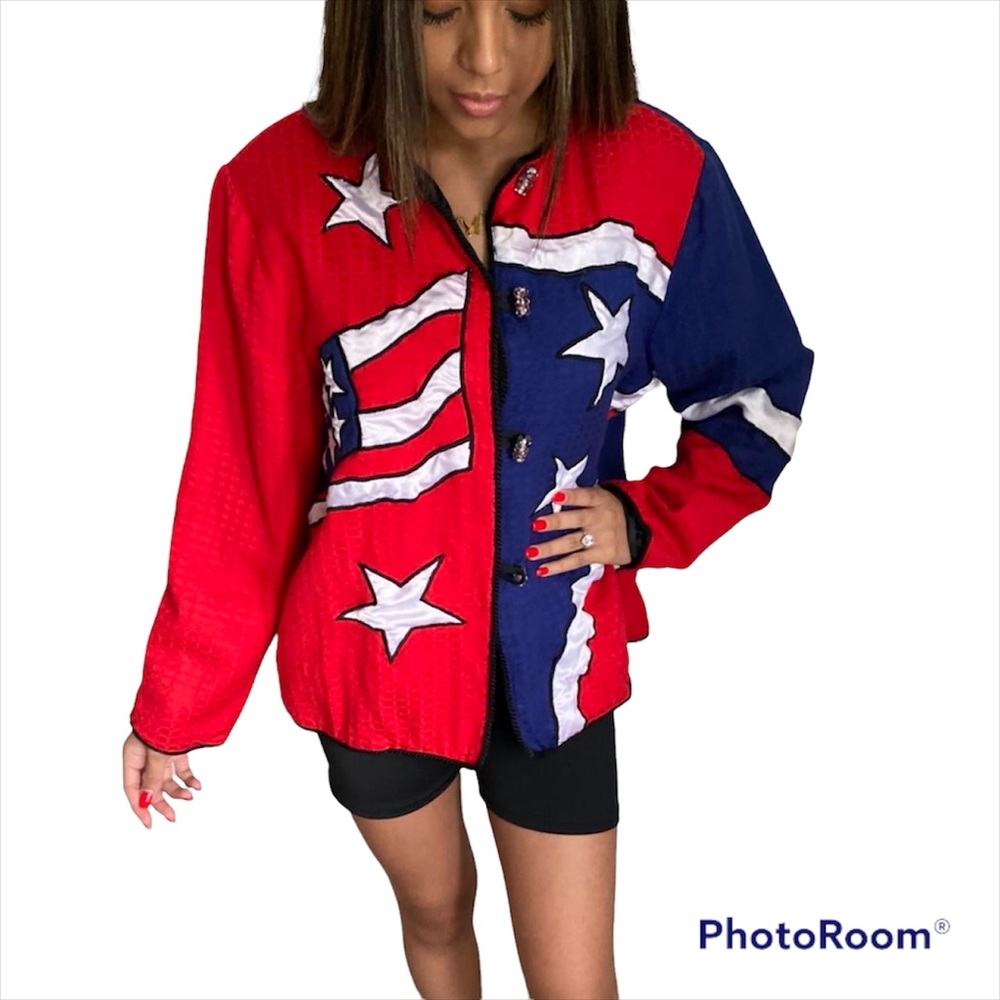 Vintage USA flag jacket Allure